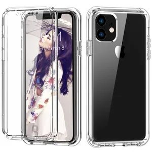 Funda transparente de TPU para iphone 13 pro max, funda completa de cristal de goma para teléfono móvil