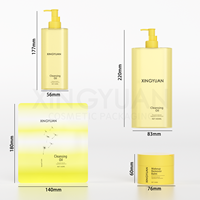 XINGYUAN Pots cosmétiques de forme ronde avec couvercles Pot de crème de lotion pour le corps en plastique de conception personnalisée 100g