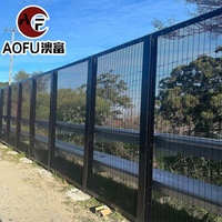 358 clôture anti-escalade et porte de jardin épaissie anti-pourriture clôture agricole extérieure durable panneaux de clôture en maille de haute sécurité avec poteau