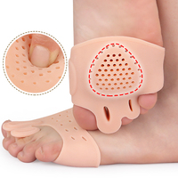 Correcteur d'hallux valgus réglable en silicone avec inserts, séparateurs d'orteils pour soulager les orteils superposés et aligner l'hallux valgus