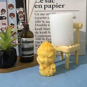 Xi măng đồ trang trí động vật Khuôn Silicone màu xanh lá cây cát đá <span class=keywords><strong>acalanatha</strong></span> hương liệu thơm đá bột mô hình mài mòn công cụ - Product Image 4