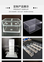 Boîte en acrylique transparente de qualité supérieure pour présentoir de souvenirs, fermeture magnétique, vitrine anti-poussière pour objets de collection