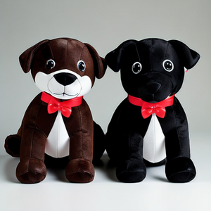 Giocattolo di peluche cane personalizzato piccolo cucciolo di peluche giocattolo elettronico musicale da passeggio per cani peluche - Product Image 4