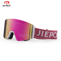 Lunettes de ski OTG personnalisées avec logo OEM, verres magnétiques de luxe pour l'extérieur, photochromiques, pour snowboard,