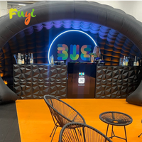 Stand de bar gonflable personnalisé avec LED pour exposition, bar pop-up, service de restauration, décoration