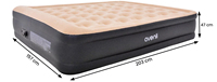 Avenli vente en gros matelas gonflable de camping en PVC floqué de haute qualité personnalisé Queen Size avec pompe intégrée