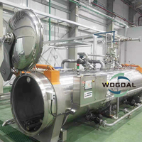 Prix de la machine de stérilisation à la vapeur pour autoclave alimentaire industriel commercial pour bocaux en verre