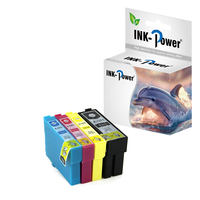 Cartouche d'encre POWER pour imprimante Epson, 127, T1271, T1272, T1273, T1274, Compatible avec les couleurs Premium, pour appareil d'impression Epson WorkForce 545, 630