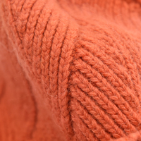 Bonnet d'hiver en laine angora tricoté avec logo personnalisé Pompon en fourrure véritable Bonnets unis tricotés avec des têtes de mort pour femmes