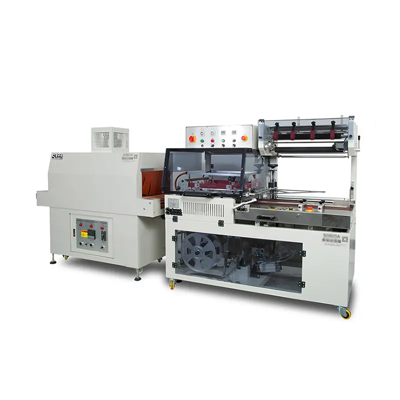 PCL program shrink film packaging machine small heat tunnel Automatic roll scrap polythene bag cutting and sealing machine