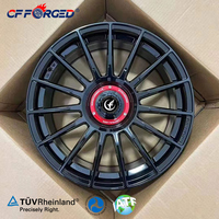 Nouvelles jantes en alliage d'aluminium forgé 18/19 pouces à rayons multiples 5x112/5x114.3 25mm Noir Blanc Audi pour Mercedes Flow Forming DOT