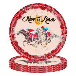 Horse Racing Themed Party Cutlery Set Disposable Table Decoration Birthday Party Supplies Equestrian Competition Decorations - Product Image 1