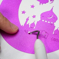 Vinilo Adhesivo Metálico Permanente YS para Plotter de Corte, 1 Rollo, para Decoración de Fiestas