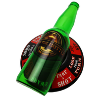 Jeux de fête, roulette à bouteilles, jeu de boisson, jeu de bouteilles de bière