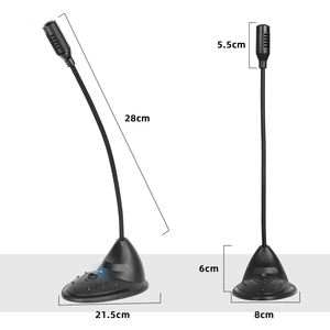 Micrófono USB de Escritorio Ligero con Cancelación de Ruido y Diseño de Cuello de Cisne T5 OEM para Sala de Conferencias - Product Image 5