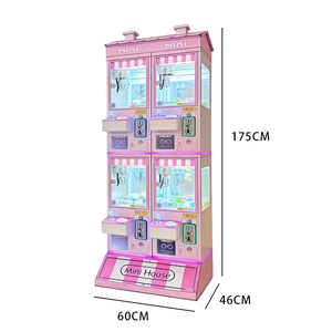 ตู้คีบตุ๊กตาหยอดเหรียญแบบกำหนดเอง พร้อมเครื่องรับธนบัตร/เครื่องอ่านบัตร <span class=keywords><strong>4</strong></span> ผู้เล่น ภาษาอังกฤษ จ่ายรางวัล - Product Image 3