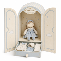 Boîte cadeau rigide sur mesure pour fabricants, avec double porte et tiroir, emballage en papier pour poupées, vêtements de bébé et accessoires de jouets