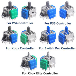 Joystick TMR Hall SYYTECH para Controles PS5, PS4, Switch Pro, <span class=keywords><strong>Xbox</strong></span> One <span class=keywords><strong>Series</strong></span> S/<span class=keywords><strong>X</strong></span> <span class=keywords><strong>Elite</strong></span>, Repuestos de Reparación en Verde y Azul - Product Image 2