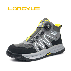 Bottes <span class=keywords><strong>de</strong></span> <span class=keywords><strong>Sécurité</strong></span> Industrielles pour Hommes, <span class=keywords><strong>Chaussures</strong></span> <span class=keywords><strong>de</strong></span> Travail à Embout en Acier pour Randonnée en Plein Air, Semelle Extérieure en Caoutchouc Antidérapante - Product Image 1