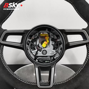 Volante in Pelle Scamosciata Aggiornato Adatto per <span class=keywords><strong>Porsche</strong></span> Cayenne <span class=keywords><strong>Cayman</strong></span> 987 Panamera 718 911 997 985 981 - Product Image 3