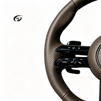 Volant de voiture en cuir marron personnalisé adapté aux Mercedes-AMG W223 W212 W222 W213 W205 W211 W204 CLA CLS SL500
