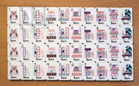 En stock : Jeu de société Mahjong américain de la collection Bookish – Livres, café et design d'intérieur confortable