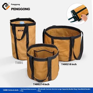 Sac à outils en toile grande capacité, vente en gros d'usine, sacoche suspendue en forme de baril pour haute altitude, sacs et étuis à usage spécial - Product Image 6