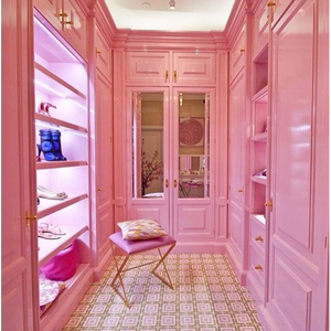 <span class=keywords><strong>Armario</strong></span> de madera maciza con diseño personalizado <span class=keywords><strong>para</strong></span> dormitorio de niñas Rosa dulce - Product Image 2