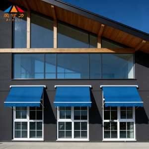 Tenda da Sole Retrattile Manuale per Esterni, Braccio Oscillante in Lega di Alluminio, Riparo Pieghevole dalla Pioggia, Tenda Pubblicitaria Moderna per Finestre <span class=keywords><strong>a</strong></span> Bovindo - Product Image 6