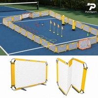 PatsSport Factory – Barrière de terrain de pickleball pliable personnalisée avec filet en PE, pour intérieur/extérieur, toutes saisons, séparateur personnalisable