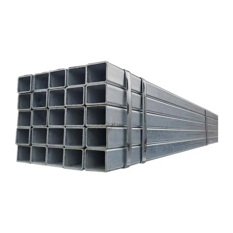 Tubo de acero liso Tubo de estructura galvanizada Tubo cuadrado galvanizado 2x4 Tubo de acero galvanizado Precio Accesorios para caballos