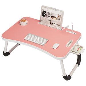 Multifunctional <b>Folding</b> <b>Bed</b> Desk 60x40x27cm With Drawer Cup Holder Portable Laptop Desk For Home Bedroom Use - Product Image 4
