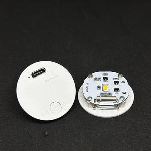 Mini base LED à détection de vibrations, contrôle multi-modes, couleurs RVB, diamètre 34 mm, rechargeable, pour veilleuse cadeau ou DIY - Product Image 5