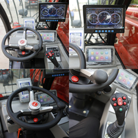 Chargeur télescopique 3 tonnes 3000 kg, hauteur de levage 7 m, diesel, 4 roues motrices, certifié CE EPA Euro 5 pour utilisation en construction, chariot élévateur télescopique