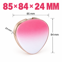 Boîte de maquillage vide à coussin d'air rond rechargeable avec compartiments, emballage cosmétique en gros
