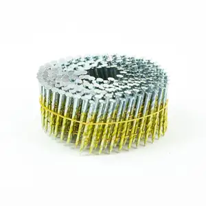 Clavos de bobina de alambre de acero inoxidable, alta calidad, venta directa de fábrica
