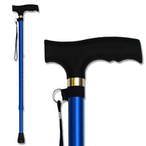 Bastón de Caminar Ligero de 3 Secciones, Ajustable, de Fibra de Carbono y Aluminio, con Mango Ergonómico de EVA y Correa para la Muñeca - Product Image 2