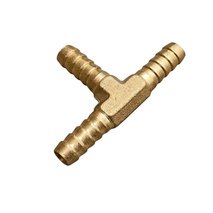 Conector en Y de Latón para Manguera, Divisor de Tubería de 3 Vías con Conexión de Púas - Product Image 1