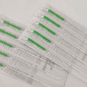 เข็มฉีดยาแบบใช้แล้วทิ้งสำหรับการฝังเข็มบนใบหน้า ปลอดเชื้อ พร้อมใช้ในครัวเรือน สำหรับการฝังเข็มแบบแห้ง 100 ชิ้น/กล่อง ไม่มีท่อ - Product Image 4