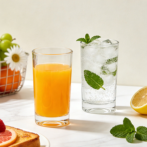 Gobelets en verre épais de 200 ml, forme droite moderne, pour crème glacée, verres à boire - Product Image 5
