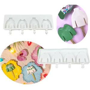 Moule à glace en silicone 4 cavités en forme de <span class=keywords><strong>pull</strong></span> de Noël, pour bâtonnets de fromage et crème glacée <span class=keywords><strong>maison</strong></span> DIY - Product Image 4