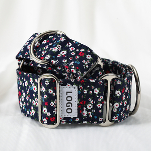Cintas de algodón puro para collar de mascota con patrón sólido táctico personalizado para caballo perro Whippet Greyhound <span class=keywords><strong>Doberman</strong></span> ajustable ensanchado - Product Image 5