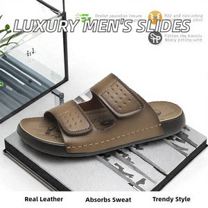 Sandalias de Verano para Hombre, Nuevas, de Cuero Genuino, Diseño de Lujo, Amortiguación EVA, Hechas a Mano, Oferta, Precio Bajo, Marca Dubai - Product Image 2