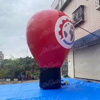 Ballon publicitaire gonflable personnalisé 8m 5m pour événements, disponible dès maintenant, pour sol et toit, en Oxford/PVC durable avec ventilateur intégré