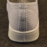 Chaussures de sécurité blanches antistatiques personnalisables en toile pour ouvriers