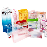Boîtes à gâteaux en PVC transparent jouet pour animaux de compagnie cadeau jouets de sous-vêtement alimentaire imprimé UV boîtes en plastique de qualité supérieure pliables accepter la personnalisation