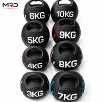 Balón Medicinal de Goma con Peso de 1-10 kg, Ecológico, para Ejercicios de Fitness, Entrenamiento de Fuerza del Core, Ejercicio Funcional, Gimnasio en Casa