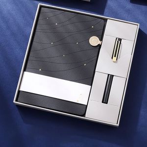 Custom Promotional Corporate Business School Students <b>A5</b> Gift Set Diary Journal Notebook Pen and <b>Water</b> <b>Bottle</b> Notebook Gift Set - Product Image 1