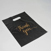 Sac à poignée découpée en LDPE, design personnalisé, réutilisable, 100 pièces, vente en gros directe d'usine