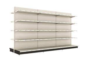 אמריקאי בסגנון דו צדדי כבד סופר מתלה סופרמרקט מתכת מדפים גונדולה עבור חנות מכולת - Product Image 2